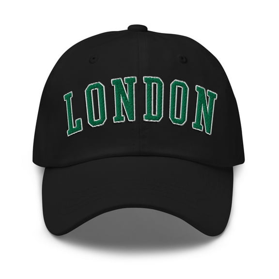 London Green Embroidered Hat (Black)