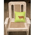 thumbnail image 2 of Carolines Treasures BB7649PW1818 Ankole-Watusu Cow Green Fabric Decorative Pillow, 18 x 18 in., 2 of 2