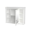 thumbnail image 6 of Bathroom Medicine Cabinet with Mirror, 35'' x 28'' Wall Mounted Bathroom Storage Cabinet w/Mirror Door and 6 Open Shelves, Adjustable Shelves, Mirrored Bathroom Wall Cabinet (White), 6 of 9