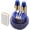 Royal Blue, variant on Goodluck Disposable Plastic Dinnerware Set 175PCS for 25 Guests Clear Blue Plates with Gold Trim, Gold Silverware, Cups, Napkins for Party, Wedding & Graduation