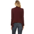 thumbnail image 4 of Women's Classic Draped Open Front Blazer Casual Workwear Long Sleeve Jacket, 4 of 5