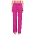 thumbnail image 2 of LiiYii Women's Fringe Latin Ballroom Dance Pants Salsa Tango Samba Rumba Dance Performance Hot Pink XXL, 2 of 7
