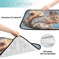 thumbnail image 4 of Qxltty Cute Squirrel Cat litter Pads Pet Set of 2 Diaper Mats Center Anti-leakage Layer Absorbent Soft and Comfortable, 4 of 7