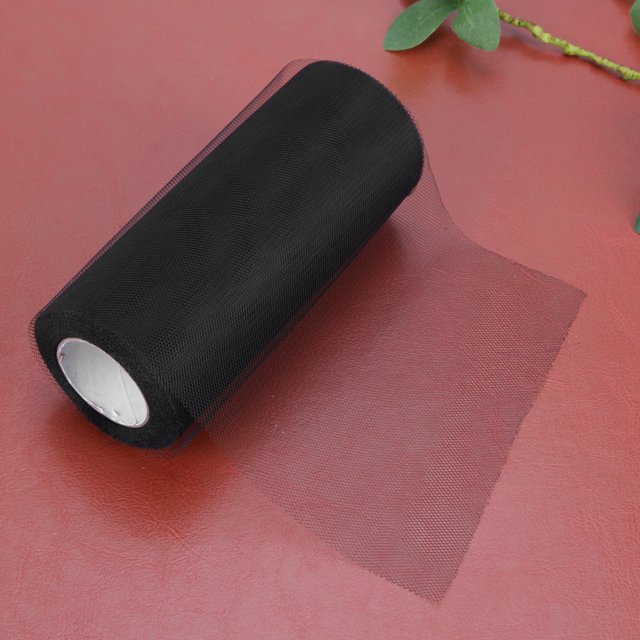 Rollo de tul colorido carrete de papel de seda artesanía boda cumpleaños decoración negro Hugtrwg Para estrenar