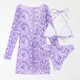thumbnail image 4 of Gibobby Trajes de Baño para Mujer Bikini Sexy 2023, traje de baño para mujer, juego de Bikini estilo Push Up, traje de baño brasileño con Tanga, ropa de (Morado,G), 4 of 5