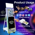 thumbnail image 3 of Portable 60inch Photo Booth Machine  with 32inch LCD Touch Screen Magic Mirror Selfie Machine APP Control with Flight Case for Events Party, 3 of 9