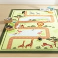 thumbnail image 6 of Everwash™ Imagine Jungle Road Kids Machine Washable Area Rug, Green/Yellow, 3'x5', 6 of 9