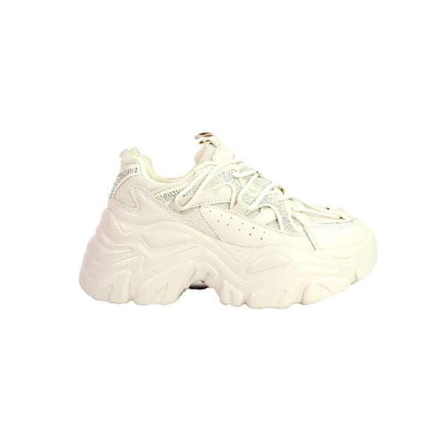 Tenis Sneakers Sport con Brillos Casual para Mujer Nikki Nude