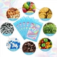 thumbnail image 4 of 200 Piezas Bolsas HolográFicas Resellables, Bolsa de Mylar Una Prueba de Olores con Ventana Transparente para Almacenamiento de Alimentos Recuerdo de Fiesta Negocios, 4 of 5