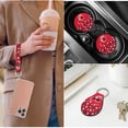 thumbnail image 5 of Yuyamidu Ladybug Car Seat Cover Daisy Steering Wheel Cover Red Seatbelt Pads Auto Armrest Cover Headrest Covers Coasters Keychain 14pcs Car Accessories, 5 of 7