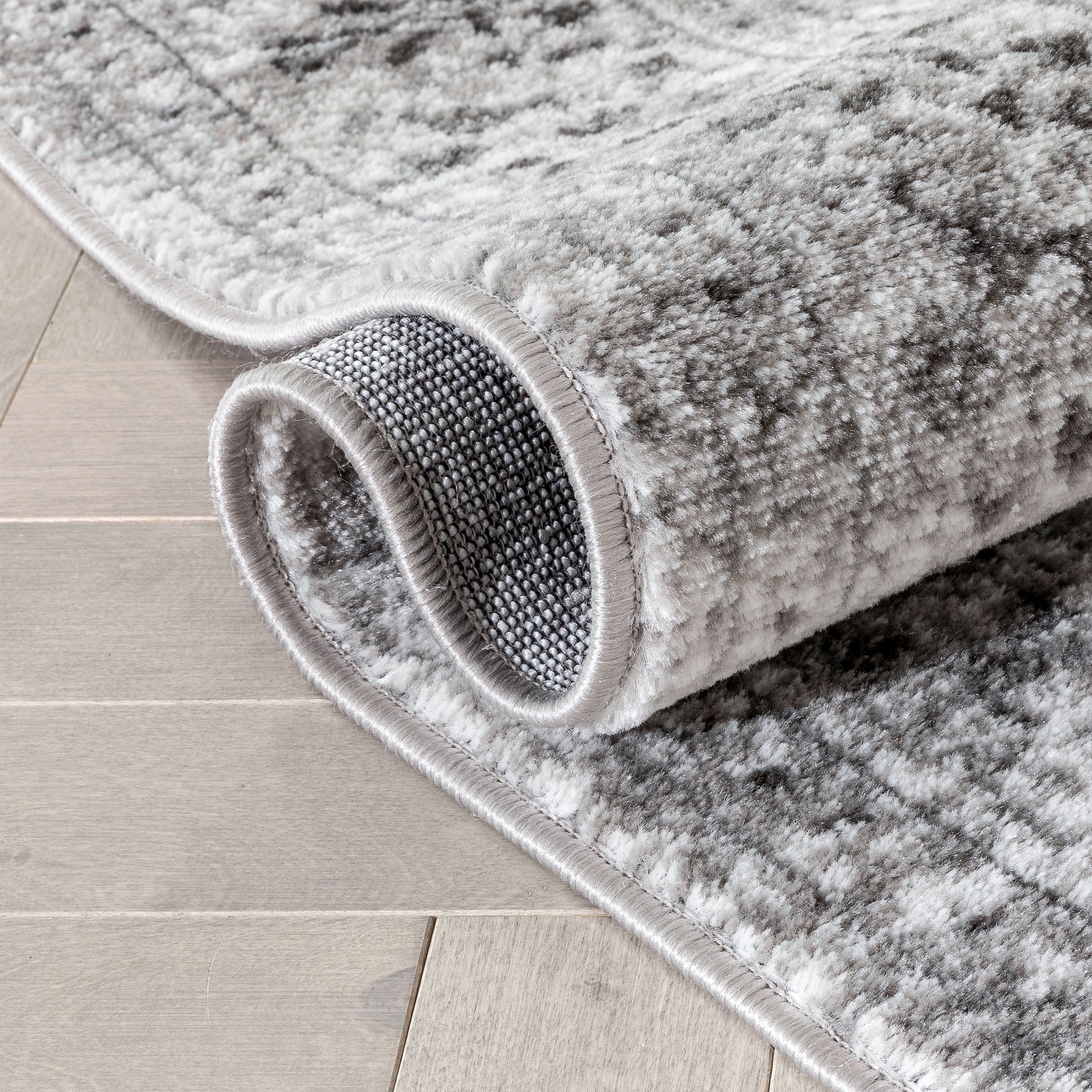 Well Woven Argos Ivory Grey | Vintage Oriental Panel | Runner Rug 2x7 (2'3" x 7'3")
