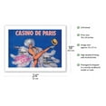 thumbnail image 2 of Casino De Paris France - Vintage Advertising Poster by Pierre O’Kley c.1970s - Fine Art Matte Paper Print (Unframed) 18x24in, 2 of 4