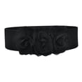thumbnail image 3 of Cinturón de cintura elástica Cinturón ancho de la aleación para mujeres para la decoración de la blusa de ropa Negro, 3 of 8