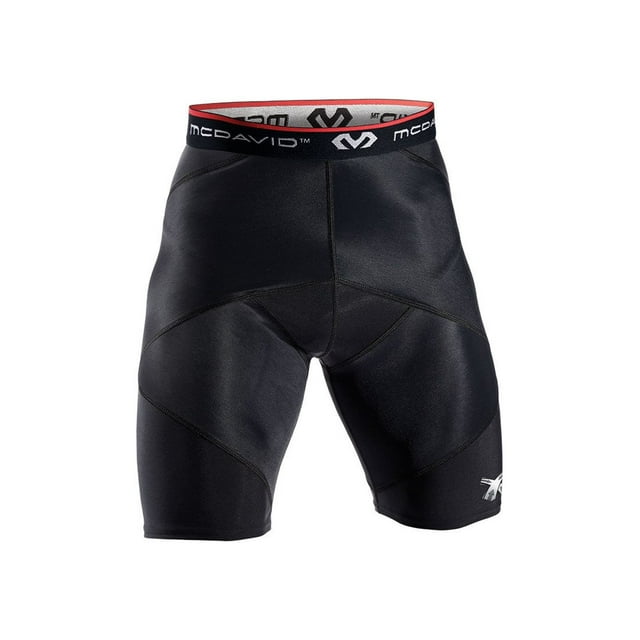 McDavid Shorts de Compression Croisés. Compression Épaisse pour Soutien Musculaire et Récupération. Hanches, Hanches, Quads