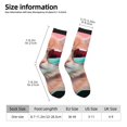 thumbnail image 2 of Pofeuu Cool Cat Pink Sunglasses Print Crew Socks, Adult Running Hiking Socks for Youth and Adult, 2 of 6