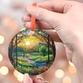 thumbnail image 4 of Sunset River Scene Window Ornament Style, Suncatcher Window Hangings, Wall Hanger, Forest Suncatcher Gift For Home Decoration, 2025, Holiday 2025, Seasonal Holiday Decor, Holiday, 4 of 5