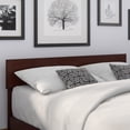 thumbnail image 1 of AFI Boston Solid Wood Full Size Contemporary Headboard in Walnut, 1 of 5