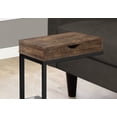 thumbnail image 2 of Panneau de Particules Brun de 24,5 Po et Table d'Appoint en Métal Noir avec Tiroir, 2 of 3
