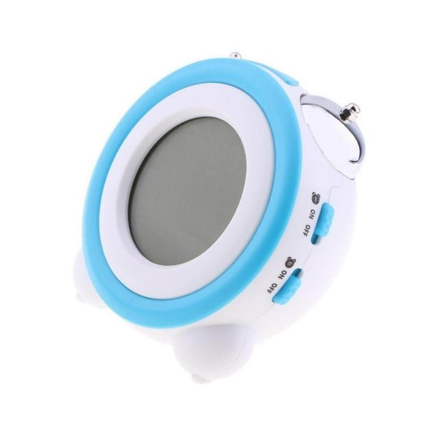 Digital Dual Alarm Clock Loud Alarm Clock Twin Bell digital alarm clock Dual Kids Small Clock blue