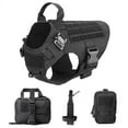 thumbnail image 1 of Nylon Tactical Dog Harness And Leash Set Metal Buckle Big Dog Vest German Shepherd Durable Pet Harness For Small Large Dogs, 1 of 5