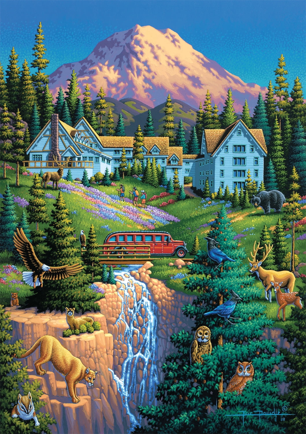 Buffalo Games Eric Dowdle Mount Rainier 300-Piece Interlocking Jigsaw Puzzle for Adults Ages 14+