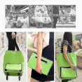thumbnail image 2 of 2-in-1 Foldable Shopping Cart with Wheels & Collapsible Zipper Bag -, 2 of 4