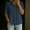 Navy, variant on Womens Cotton Linen Peplum Top Half Sleeve Button Down Blouse with Pockets Ruffle Hem Loose Fit Casual Navy,Size 2XL