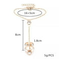 thumbnail image 3 of GKNET Gold Big Crystal Ring Bracelet for Women Wrist Chain Delicate Jewelry Hand Back ChaiF WY4, 3 of 9