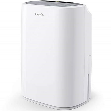 Inofia 30 Pints Dehumidifier Mid-Size Portable For Basements and Large Rooms, Intelligent Humidity Control For Space Up To 1056 Sq Ft, Continuous Drain Hose Outlet for Bathroom Basements (Best Way To Control Humidity In Basement)