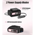 thumbnail image 3 of Compresor de aire para inflar neumáticos Avid Power de 20 V con adaptador de 12 V, 3 of 6