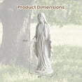 thumbnail image 3 of Costway 29.5" Virgin Mary Statue Tall Outdoor Religious Sculpture with Aged Finish for Yard, 3 of 10