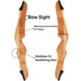 thumbnail image 4 of 62" Recurve Bow Wooden Takedown Archery Bow 20 25 30 35 40lbs Draw Wight Included Arrow Rest Pad Stringer Tool String Nocks for Right and Left Hand, 4 of 6
