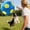 Yellow, variant on Large Herding Ball for Dogs & Horses, Heavy-Duty Inflatable Pet Toy with Strap, Interactive Exercise Ball for Large Breeds, Outdoor Play-22",Red