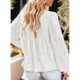 thumbnail image 3 of Blusa de manga larga con cuello redondo, blusa de manga larga con estampado floral redondo, blusas de manga larga con volantes, camisas de manga larga confeccionadas a la perfección, 3 of 6