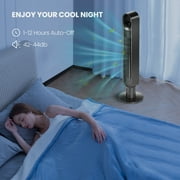 MaxKare 40 Tower Fan, 75° Oscillating Quiet Cooling Bladeless Fan with 12H Timers, 3-Speed & 3-Mode, Black