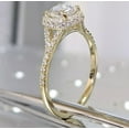 thumbnail image 4 of 2.50Ct Round Cut Lab Created Diamond Halo Engagement Ring 14k Yellow Gold Plated, 4 of 4