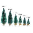 thumbnail image 4 of pitrice Christmas Mini Tree Home Office Tabletop Decor Holiday Desktop Ornament, 48 Pcs/set, 6pcs Garland, 1pc Label, 4 of 6