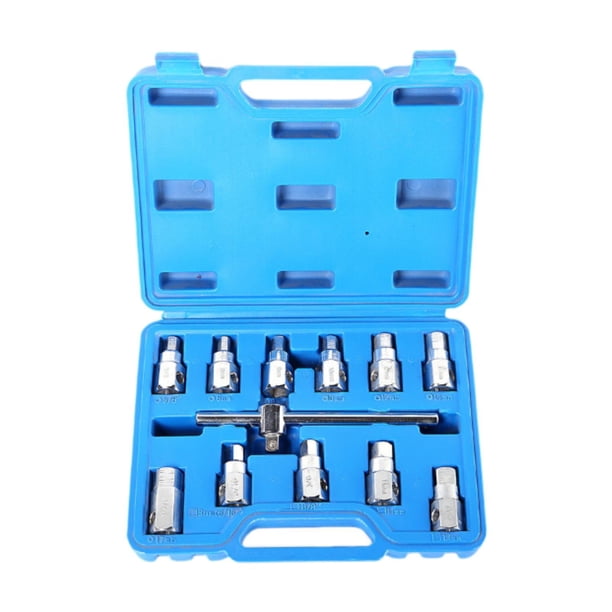 Juego de 12 piezas de dados con punta estriada, herramienta de mantenimiento portátil, repuestos de utilidad, accesorio resistente, kit de reparación