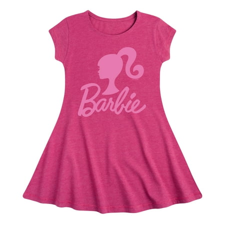 

Barbie - Classic Logo Pink - Toddler And Youth Girls Fit And Flare Dress