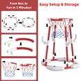 thumbnail image 4 of Poolside Basketball & Ringtoss Game Toy, Swimming Pool Basketball Hoop with 4 Balls &4 Rings, Basketball Toy for Kids 3+, 4 of 9