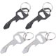 thumbnail image 1 of Bottle Opener Keychain Bottle Opener Tin Bottle Opener Manual Can Opener Keychain Beer Bottle (silver Black) (4pcs), 1 of 5