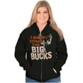 thumbnail image 3 of Funny Hunting Big Bucks Deer Hunt Pun Zip Up Hoodie Men's Women's Brisco Brands X, 3 of 6