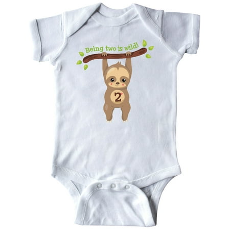 

Inktastic Cute Sloth 2nd Birthday Gift Baby Boy or Baby Girl Bodysuit