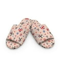 thumbnail image 2 of COEQINE English Bulldog Warm Slippers for Women, Lightweight Union Jack Print Fuzzy Slides Warm House Sandals Portable Bedroom Shoes Open Toe Slip On Slippers for Her Mom Ladies, 36-37, 2 of 7