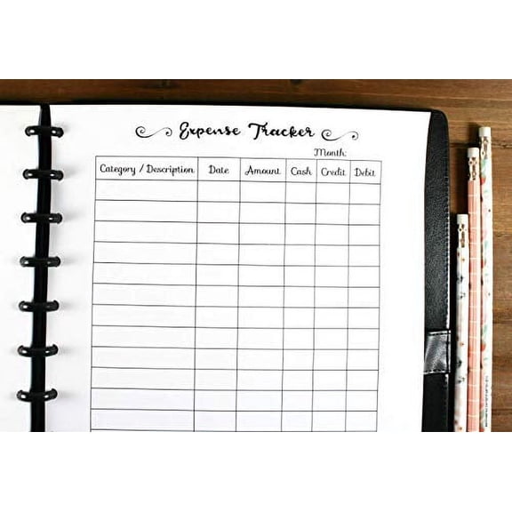 Expense Tracker Inserts for 11 Disc Planners