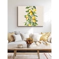 thumbnail image 4 of Yellow Lemon Wall Art for Living Room,Canvas Picture Wall Decor for Bathroom Bedroom,Spring Botanical Leaves Fruit Farmhouse Painting Artwork for Office Kitchen Hallway Dining Room Home Decor 16"x20", 4 of 8