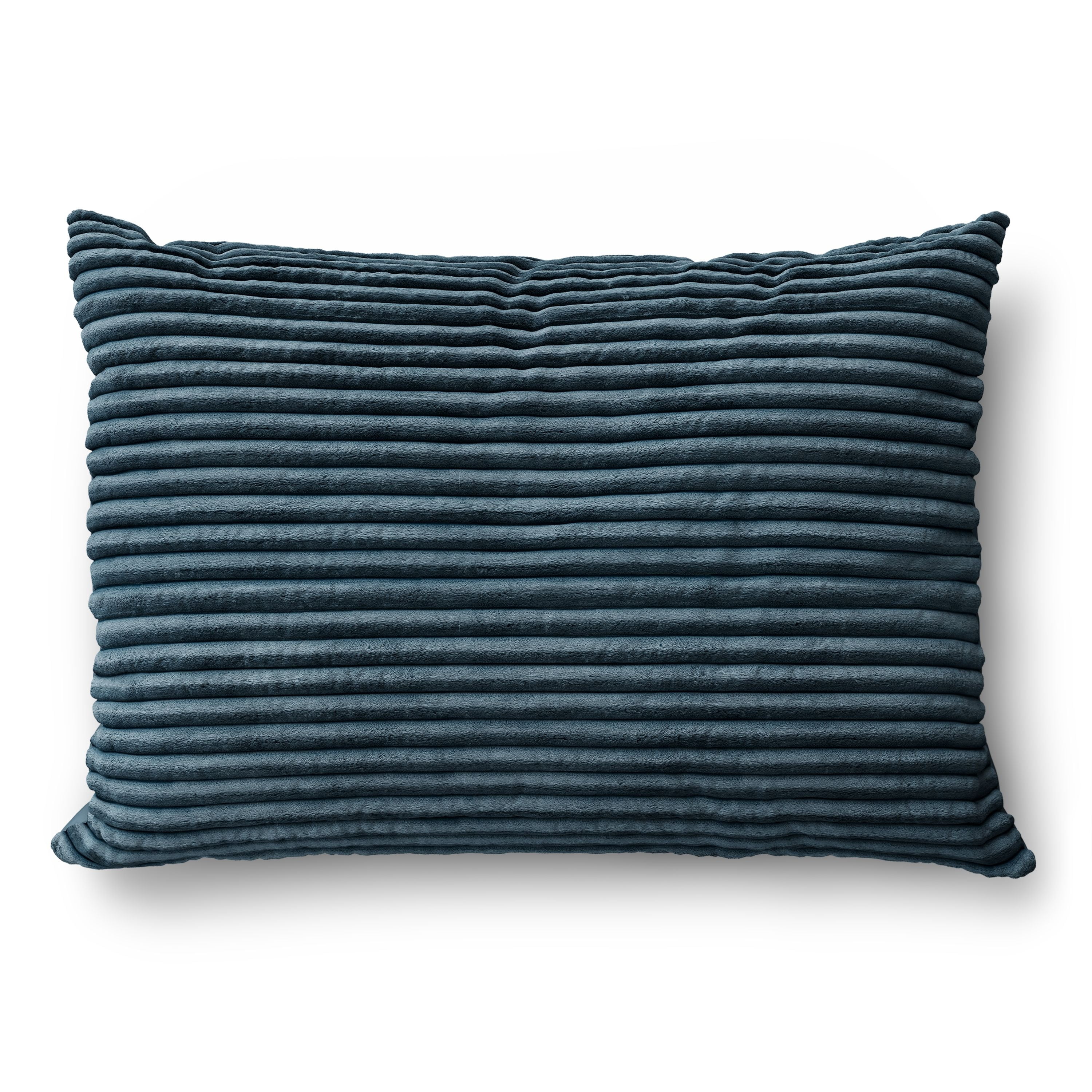 Mainstays Kids Dark Blue Solid Plush Ribbed Corduroy Comforter Set, Twin, 2 Pieces