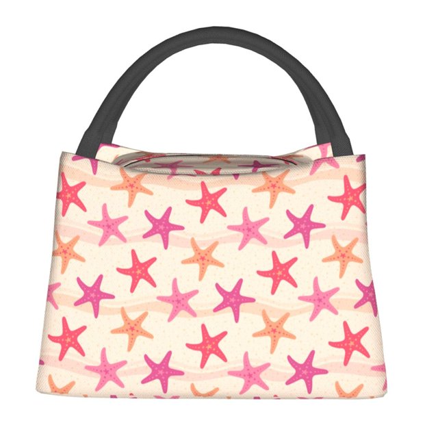 Easygdp Starfish Bolsa de Almuerzo Insulada Reutilizable, Bolsa de Mano y Bandolera para Oficina, Trabajo, Viajes