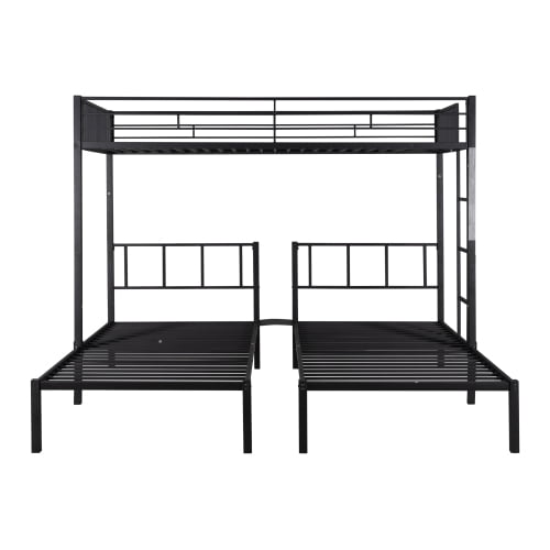 Triple Twin Bunk bed, Can be Separated Into 3 Twin Beds Space Saving