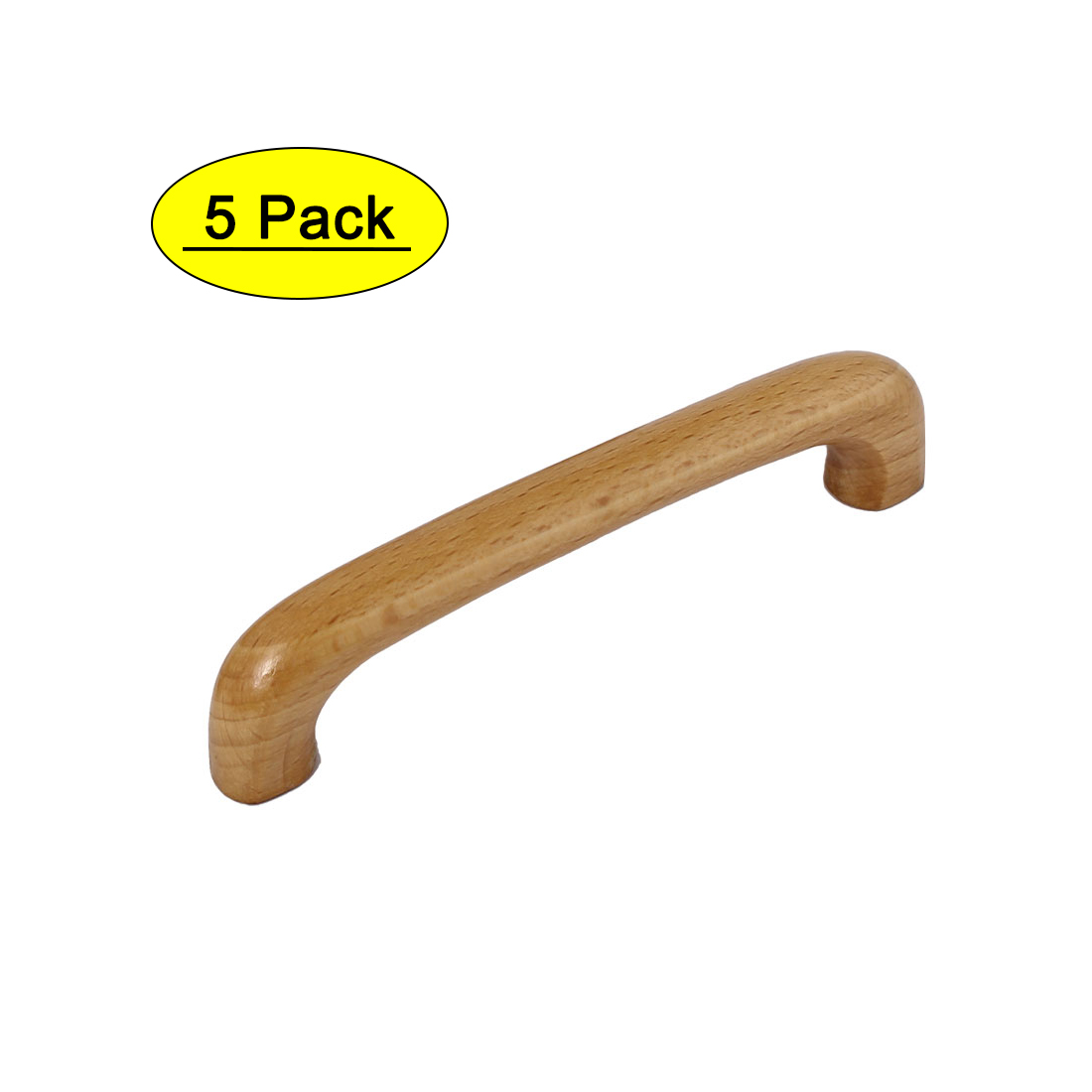 Cabinet Cupboard Door Drawer Dresser Pull Wood Handles 96mm Hole Distance 5pcs